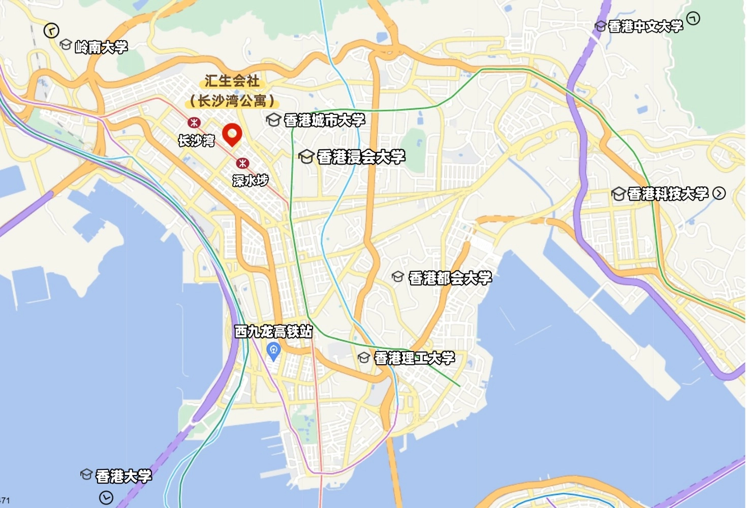 Huisenghui Residence (Cheung Sha Wan) Map