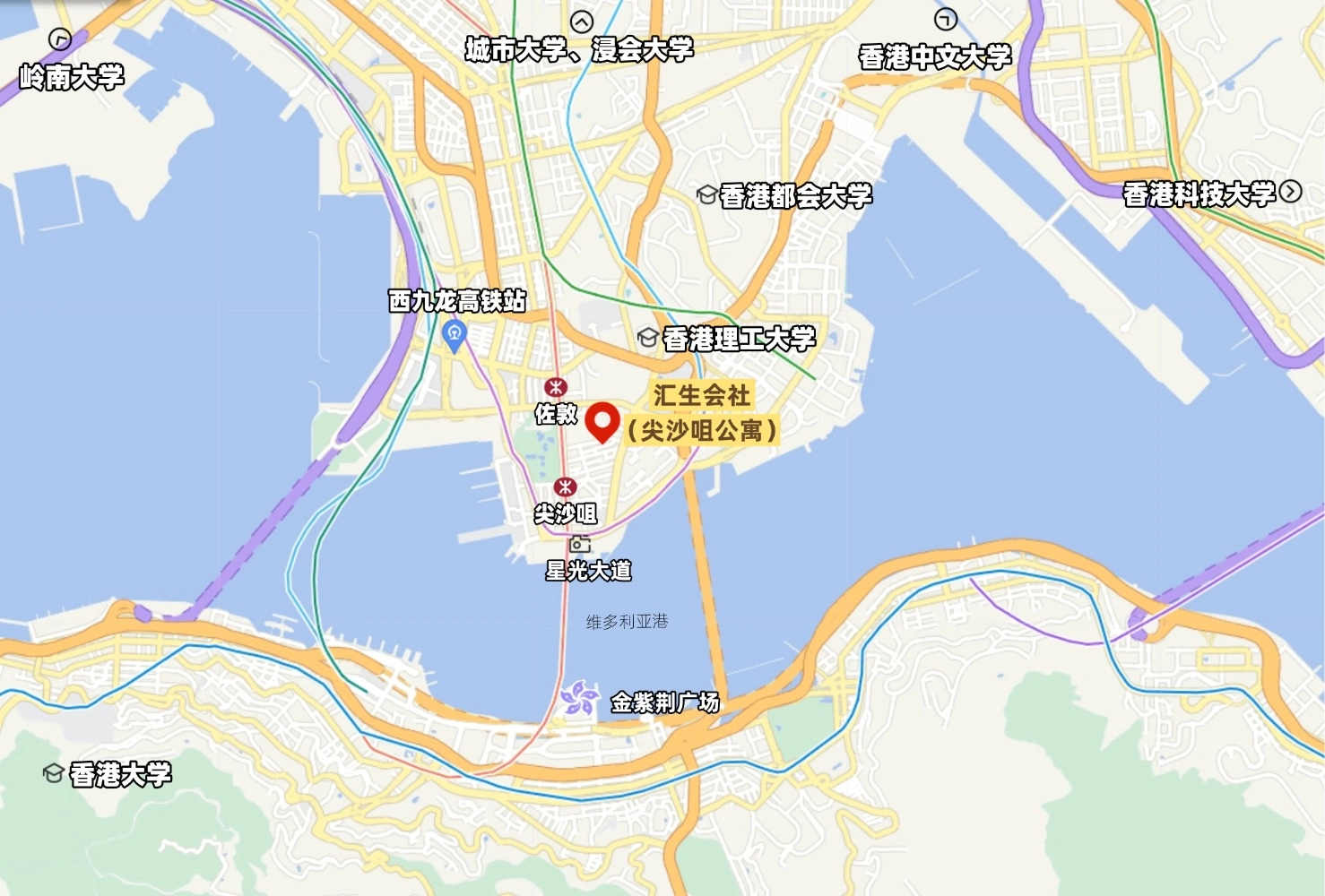 Huisenghui Residence (Tsim Sha Tsui) Map