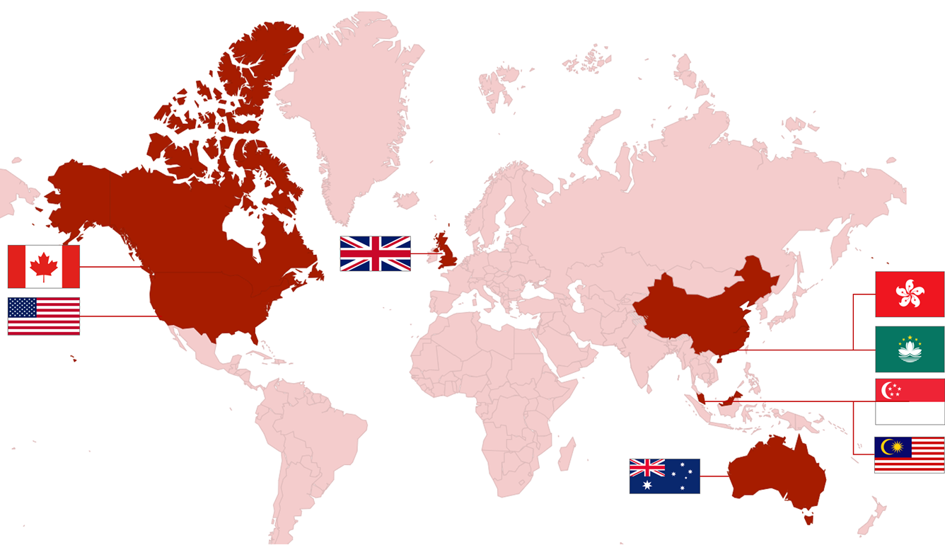 留学申请 · 多地区通达
